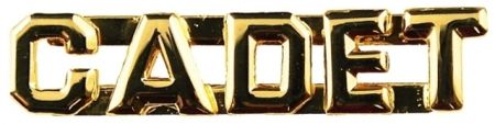 CADET Collar Pins - 1/4" TALL - SOLD in PAIRS.